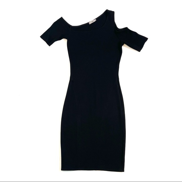 HELMUT LANG | Asymmetric Off Shoulder Dress - Picture 2 of 8